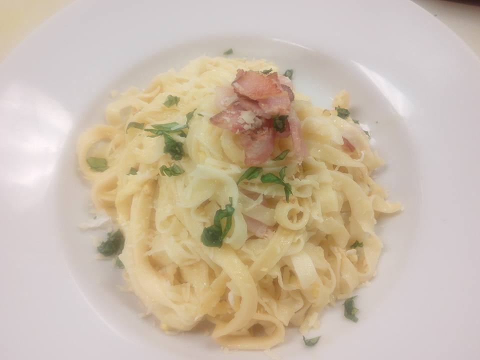 DIY Fettuccini Carbonara